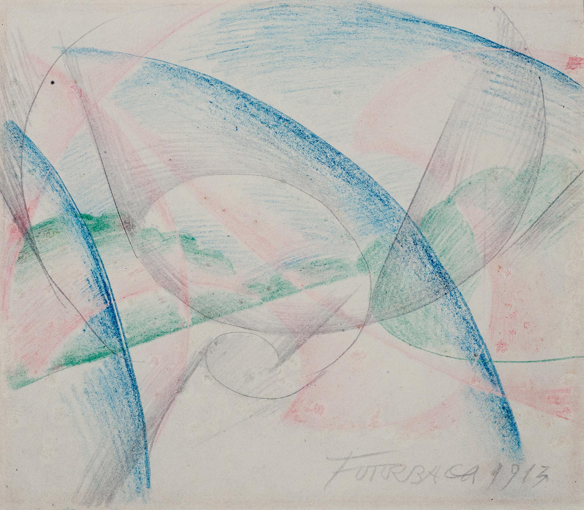 Giacomo Balla, Speeding Automobile, 1913