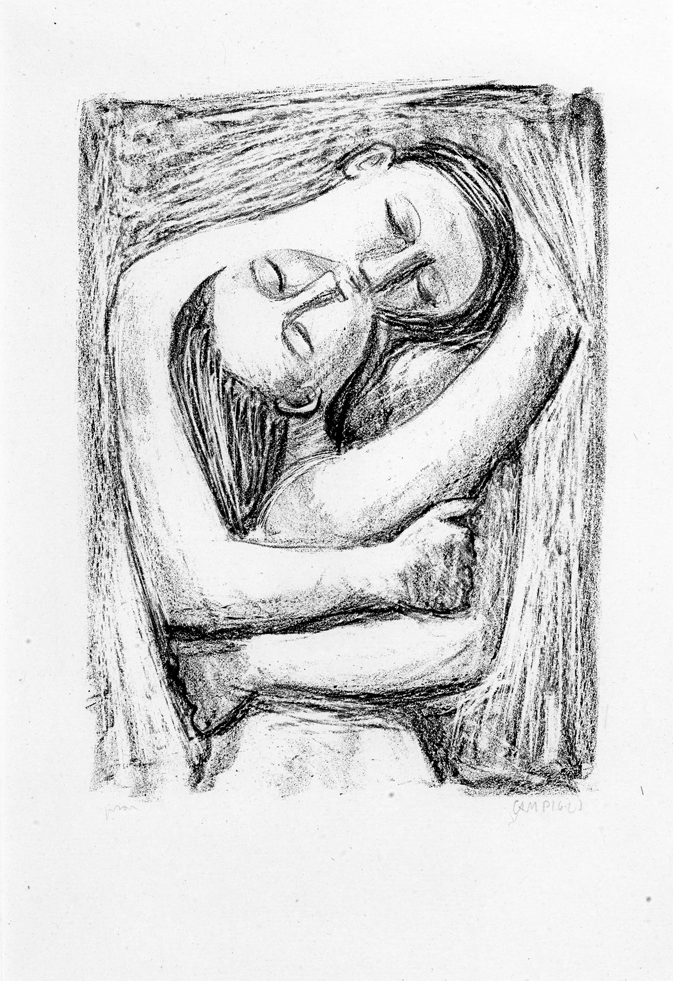 Massimo Campigli, The Kiss, 1948