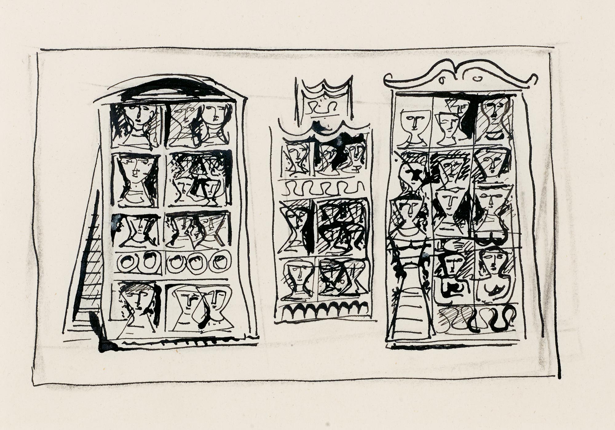 Massimo Campigli, Untitled, 1948