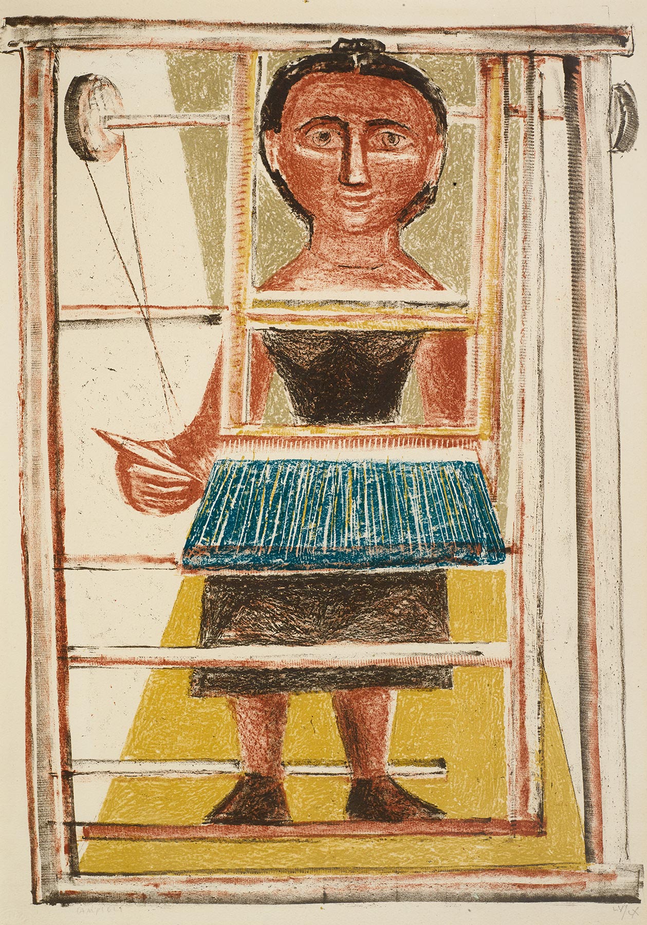 Massimo Campigli, Woman at Loom, 1951