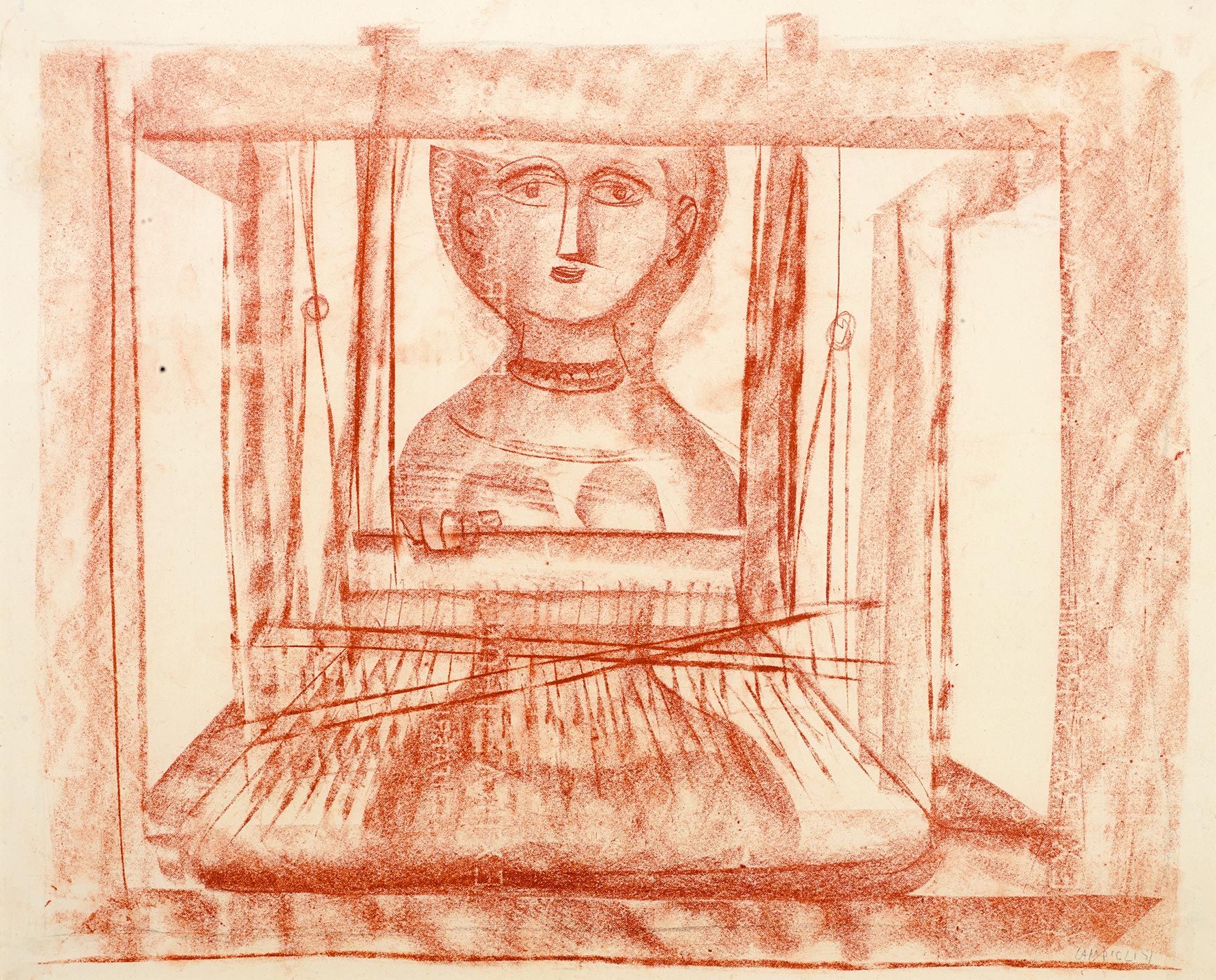 Massimo Campigli, Woman at Loom, 1951