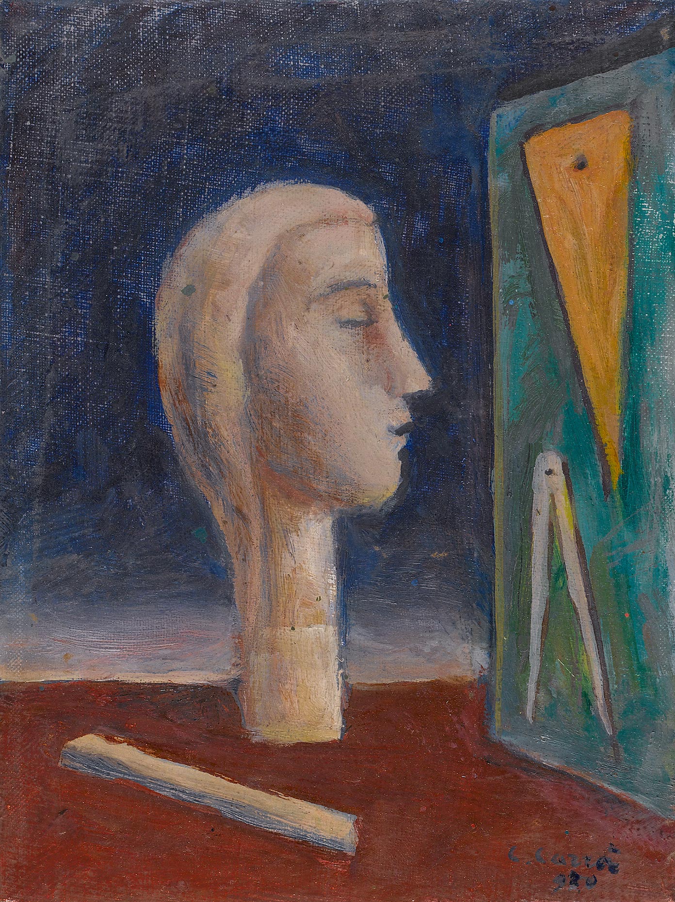 Carlo Carrà, The Engineer's Mistress, c. 1940