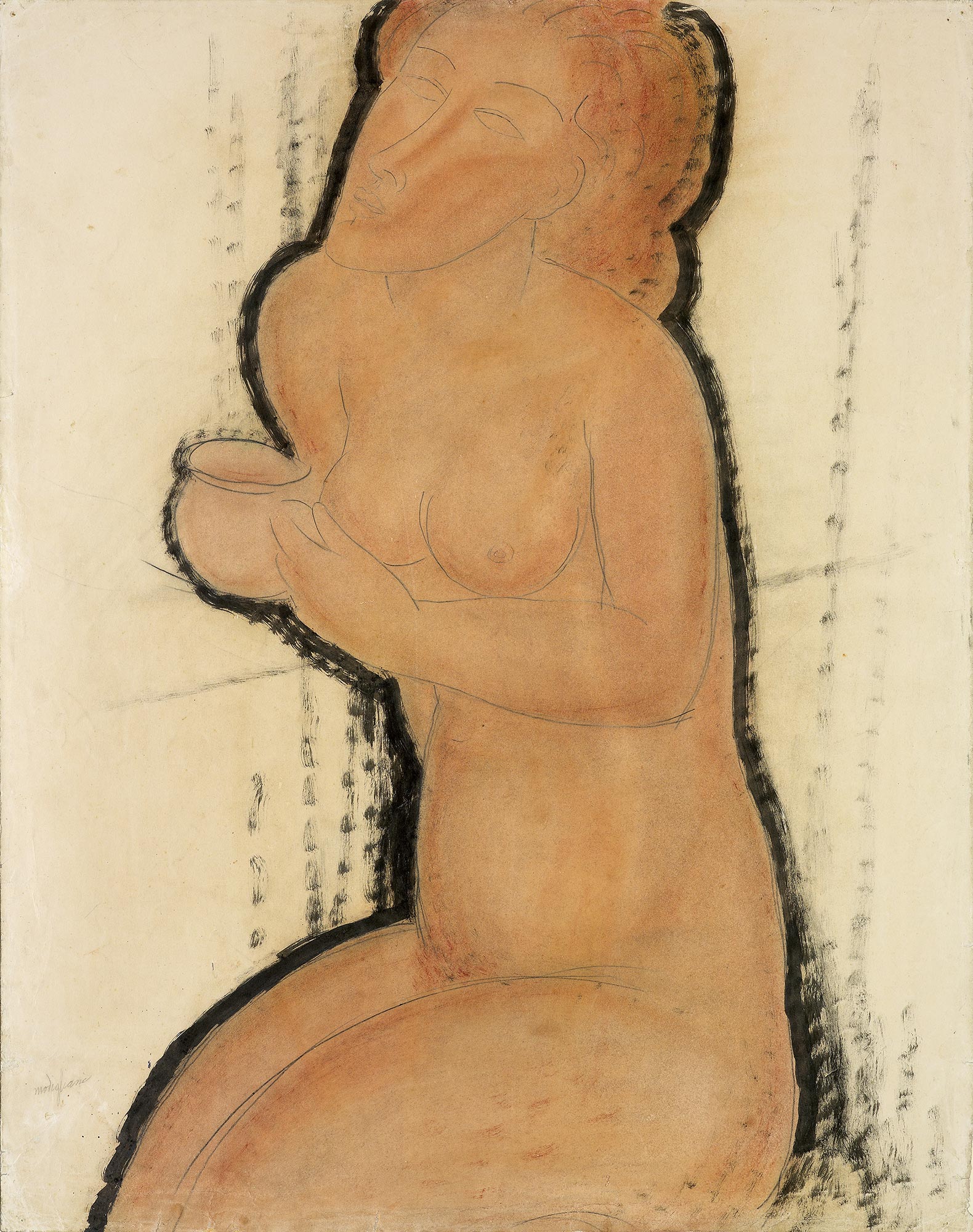 Amedeo Modigliani, Nude with Cup, c.1918