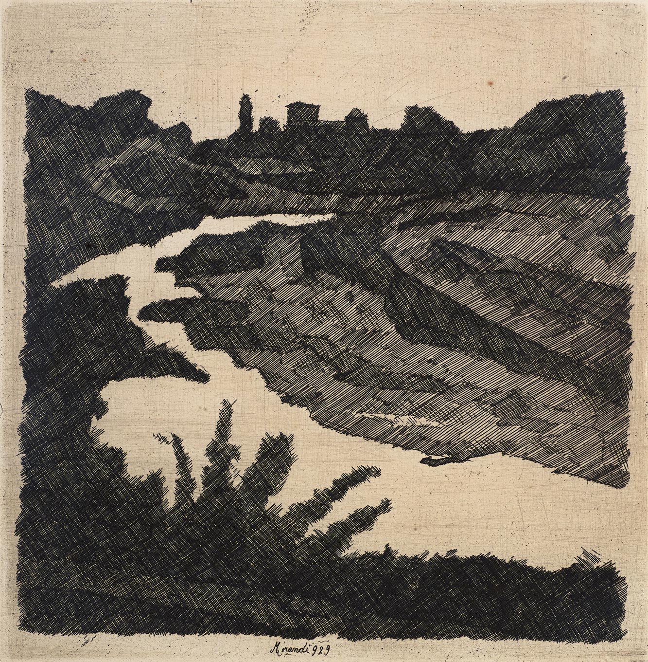 Giorgio Morandi, Savena Landscape, 1929