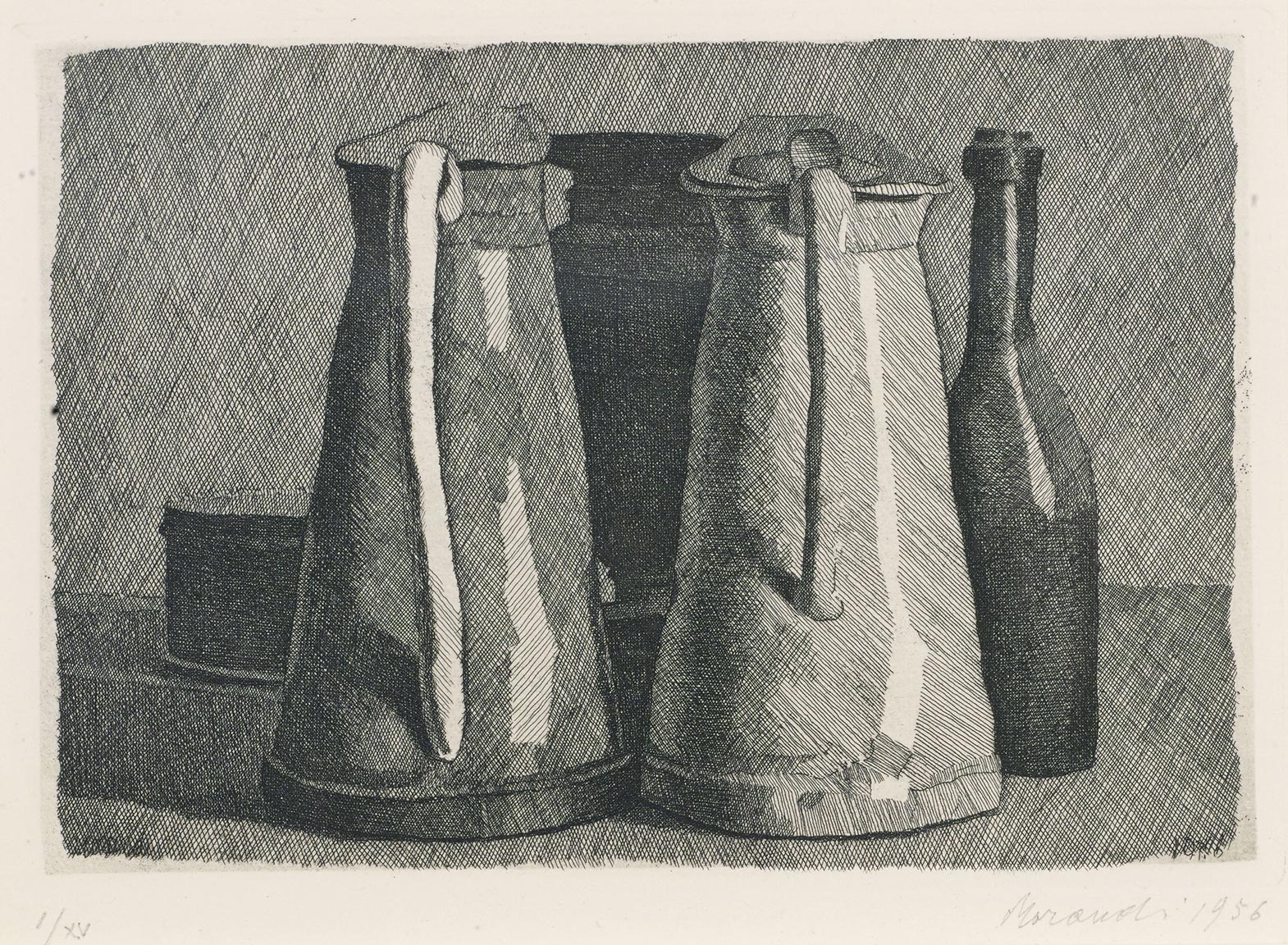 Giorgio Morandi, Still Life with Five Objects, 1956