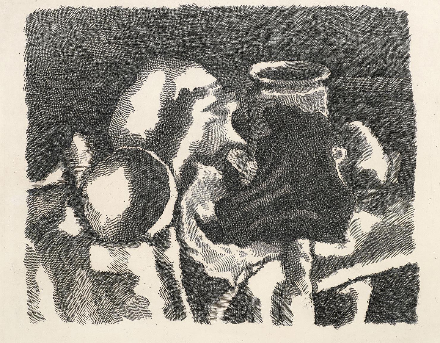 Giorgio Morandi, Still Life with Drapery, 1931