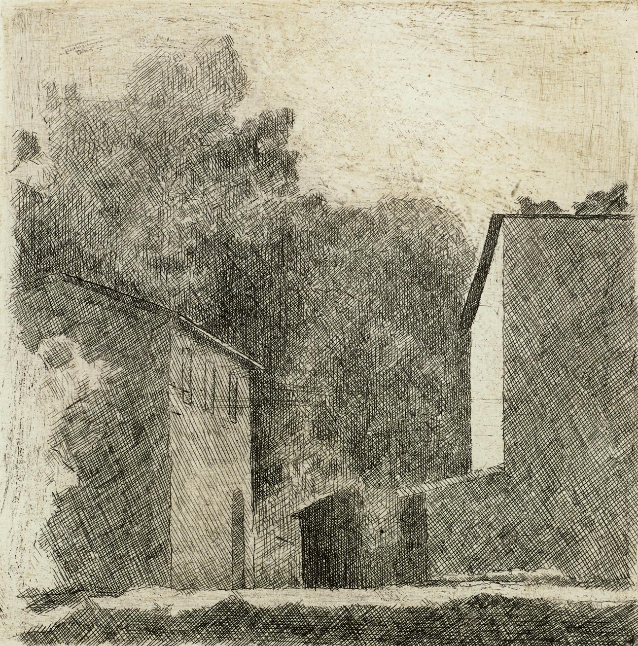 Giorgio Morandi, Landscape-Chiesanova, 1924