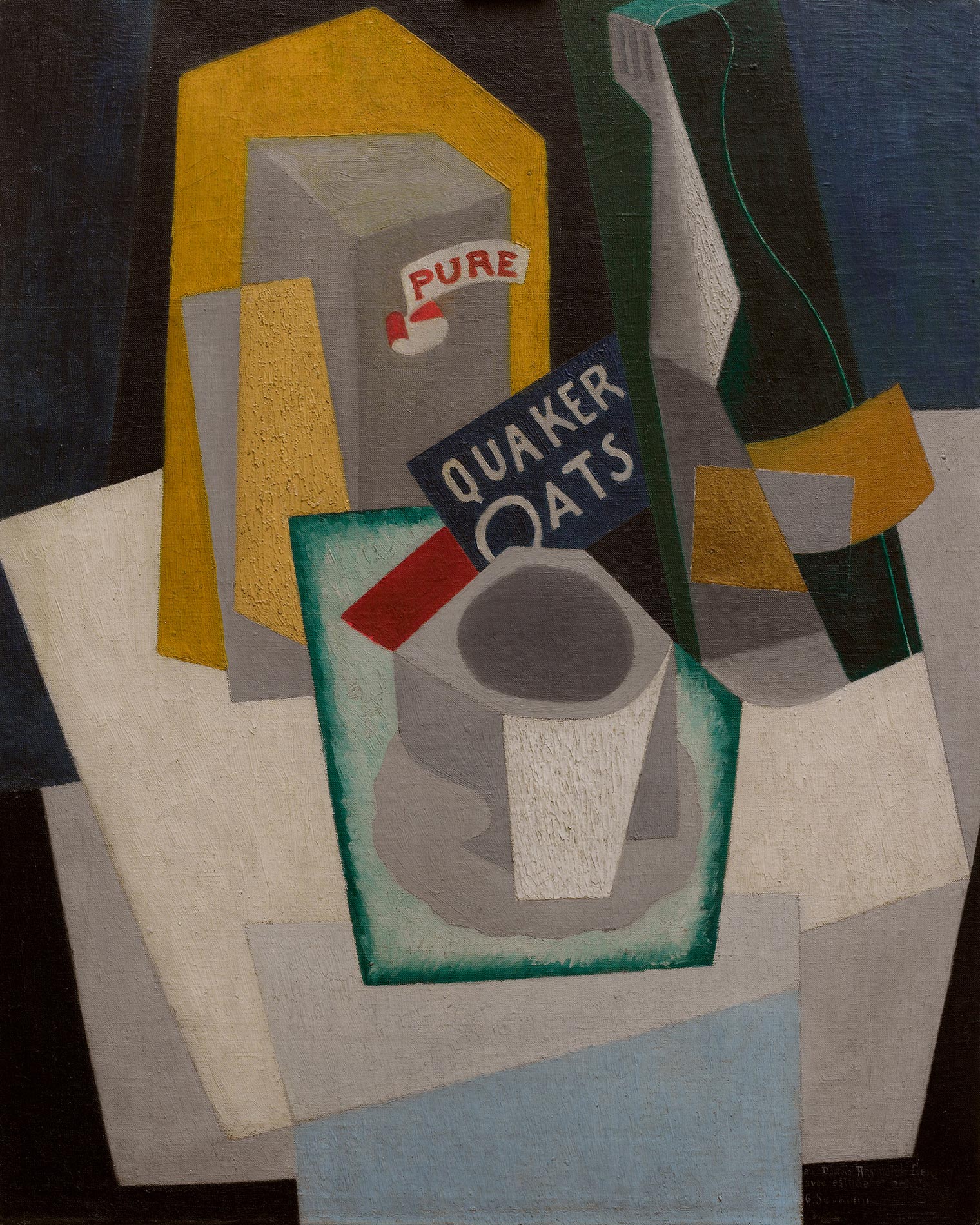 Gino Severini, Quaker Oats - Cubist Still Life, 1917