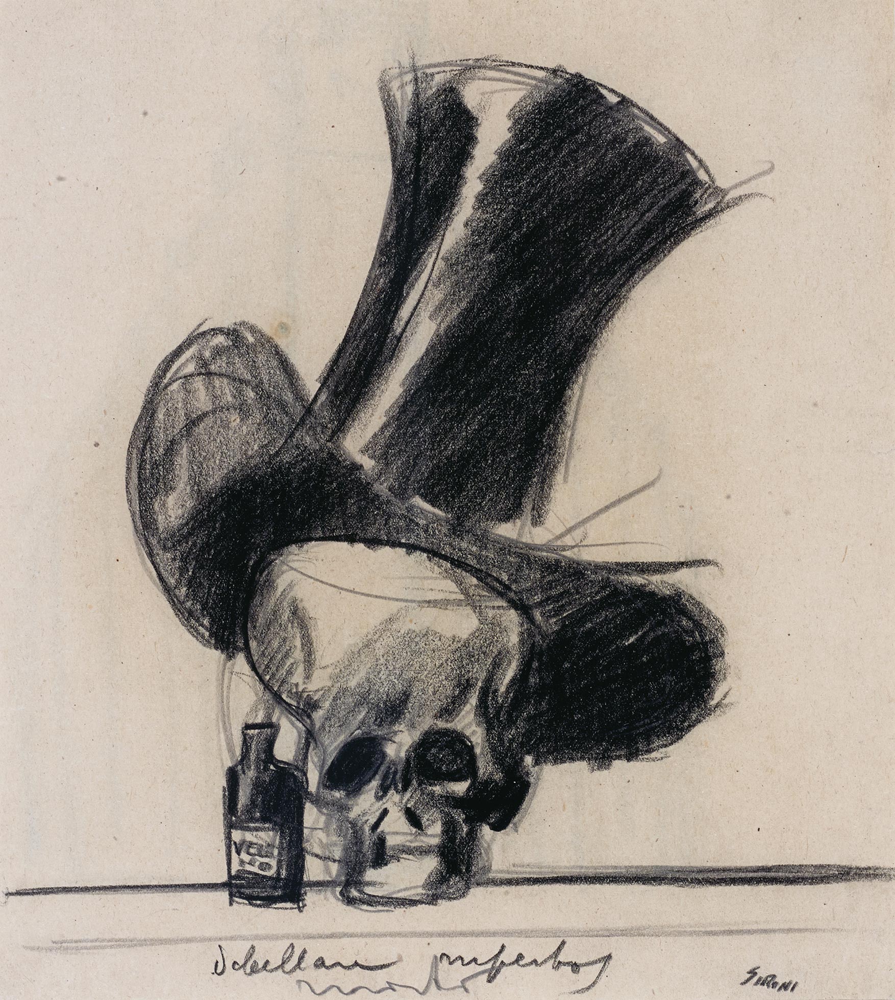 Mario Sironi, Drawing for a political carton, n.d.