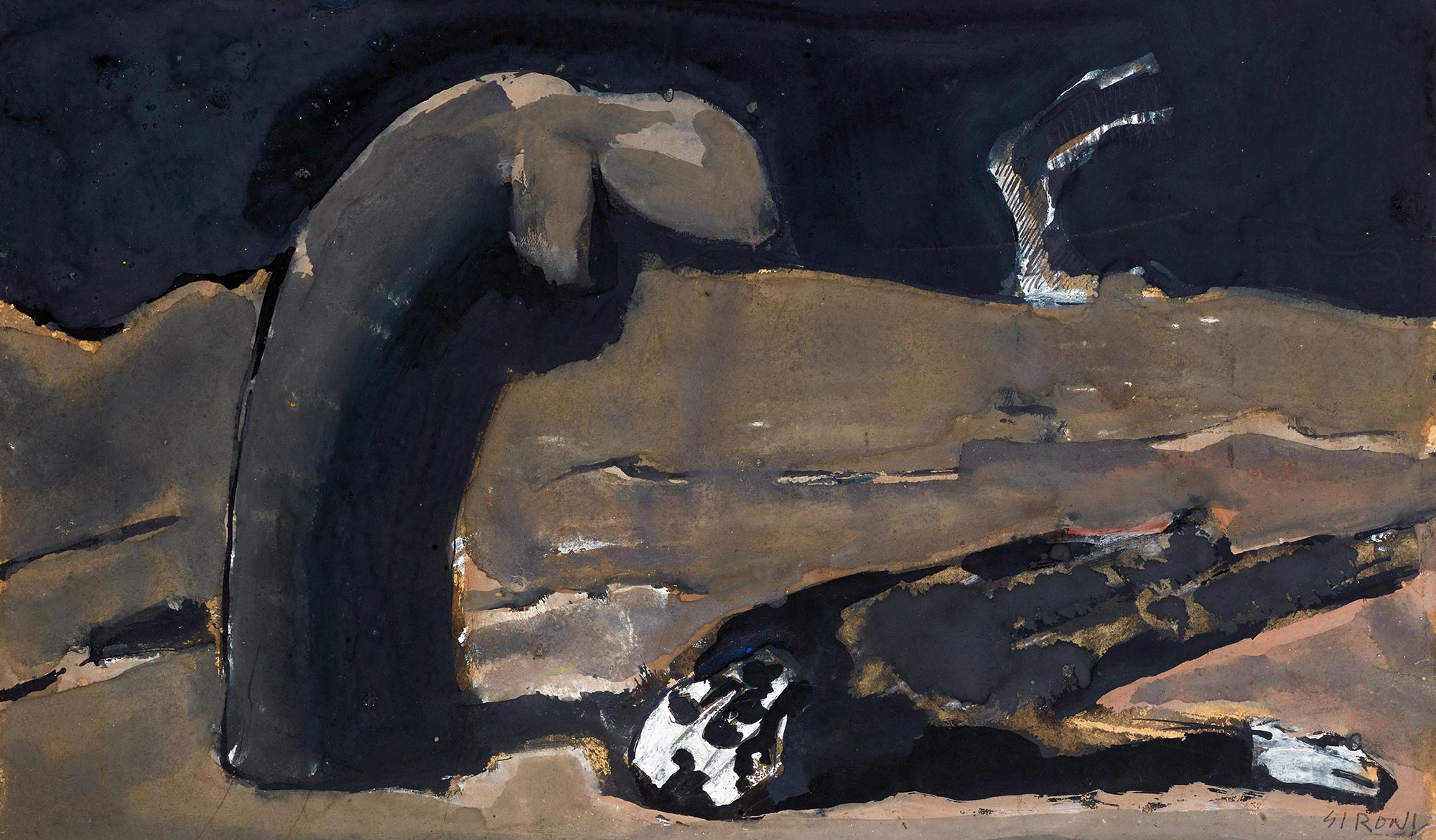 Mario Sironi, Figure with Corpse, 1942