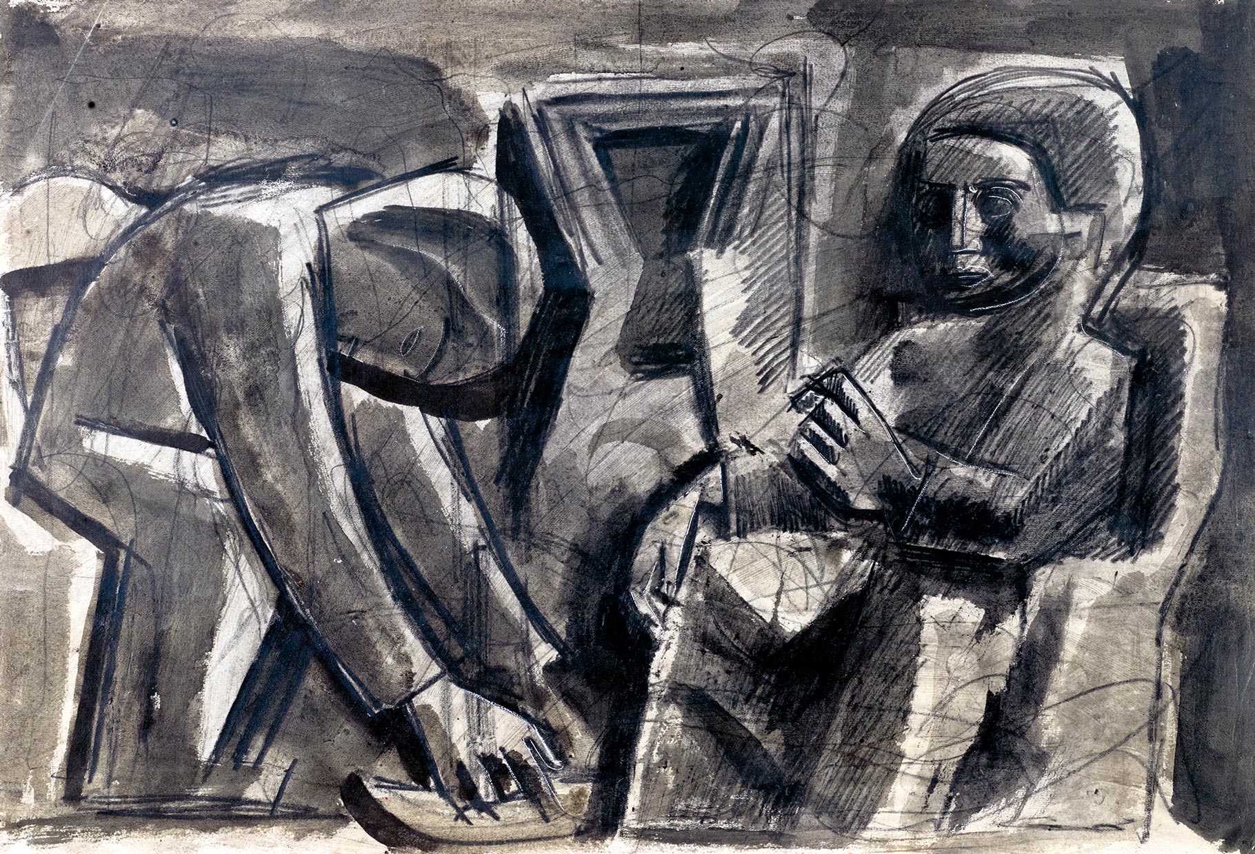 Mario Sironi, Two Figures, 1932