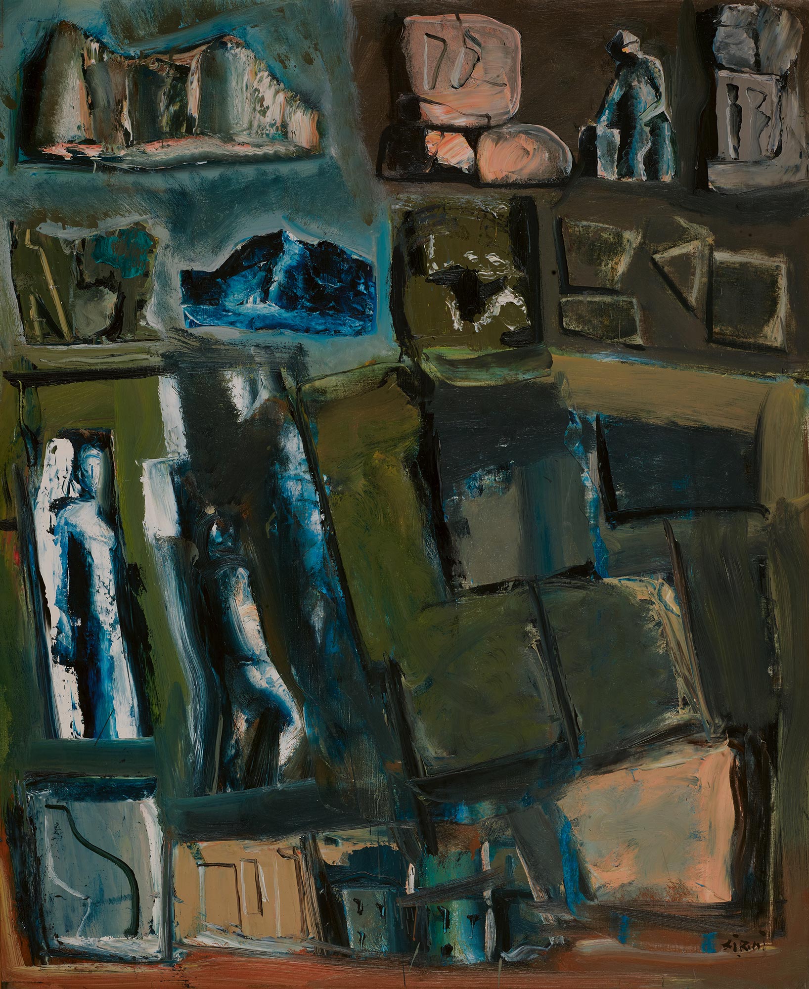 Mario Sironi, Composition, 1956