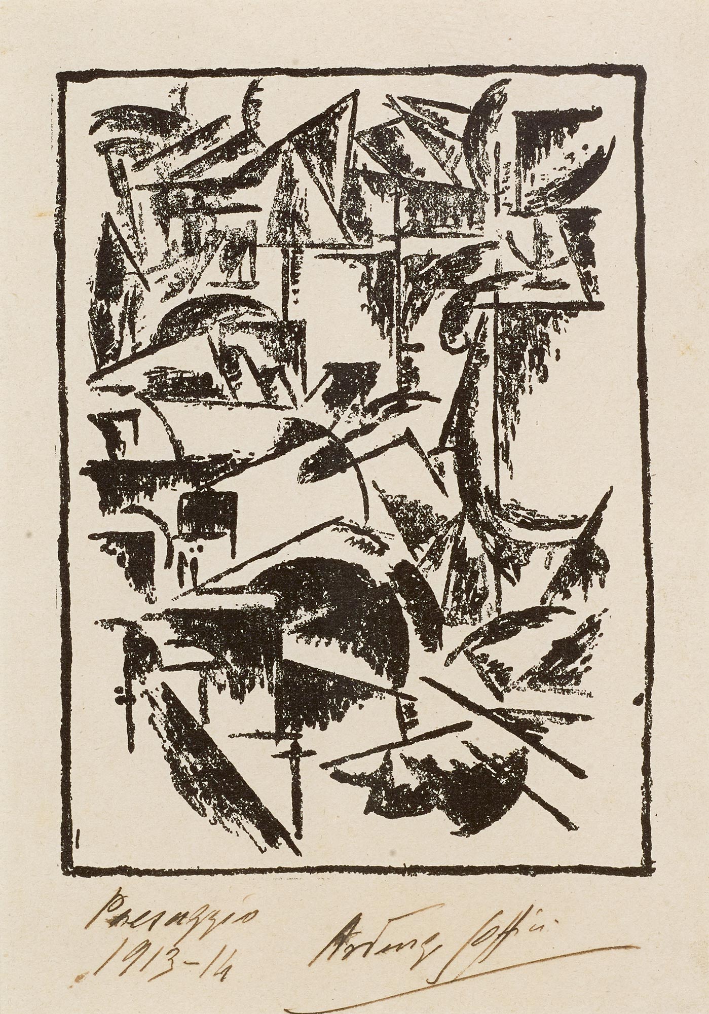 Ardengo Soffici, Landscape, 1913-14