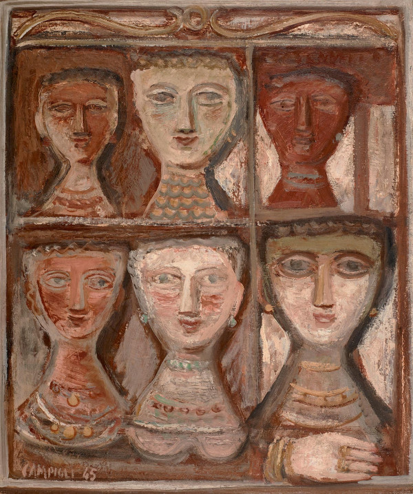 Massimo Campigli, Six Women, 1945