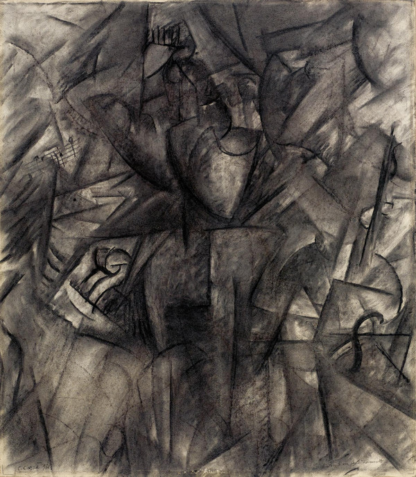 Carlo Carrà, Synthesis of a Cafe Concert, 1910-12