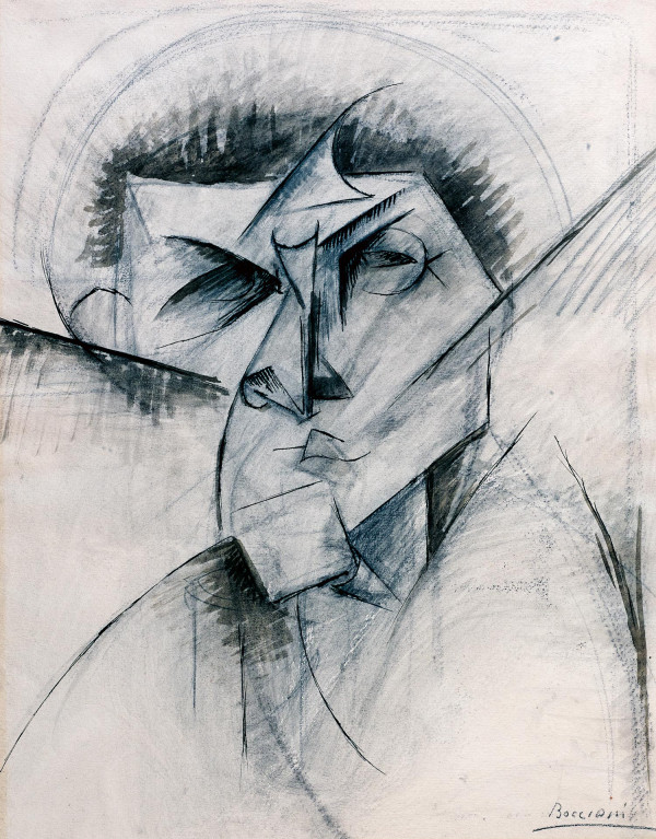 Umberto Boccioni, Study for 'Empty and Full Abstracts of a Head', 1912