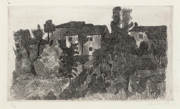 Giorgio Morandi, Hillside in the Evening, 1928